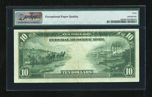 image for: Fr. 936 $10 1914 Federal Reserve Note PMG Extremely Fine 40 EPQ....