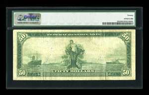 image for: Fr. 1032 $50 1914 Federal Reserve Note PMG Very Fine 20....