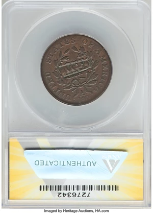 image for: 1798 1C Second Hair Style, S-187, B-40, R.1, "T.W" Counterstamp, VG8 ANACS....