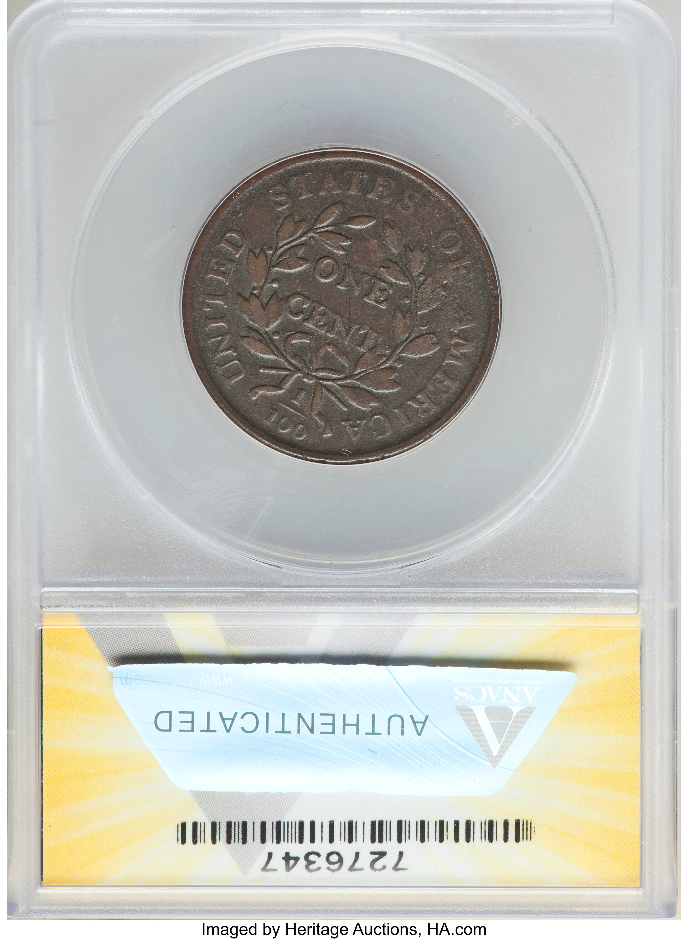 image for: 1801 1C S-216, B-6, R.1,"N.C" Counterstamp, -- Scratched -- ANACS. Fine 12 Details....