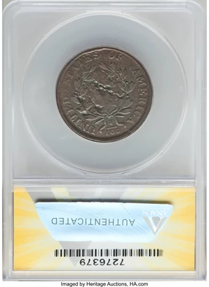 image for: 1805 1C S-269, B-3, R.1, "NB" Counterstamp, VG8 ANACS....