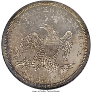 image for: 1847 $1 PR63 NGC. CAC....