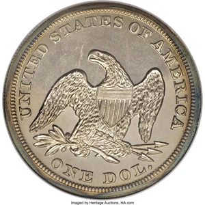 image for: 1849 $1 PR64 NGC....