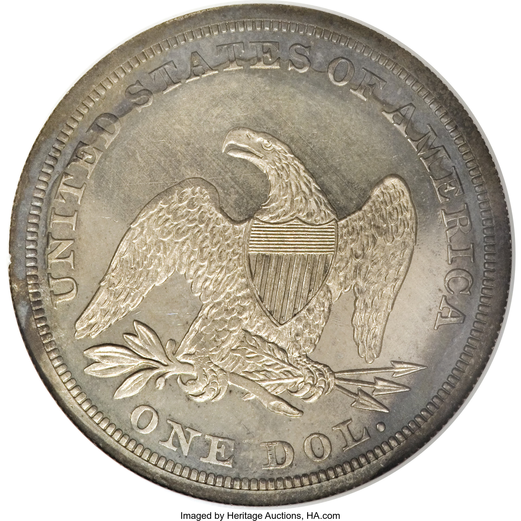 image for: 1852 $1 Restrike PR64 NGC....