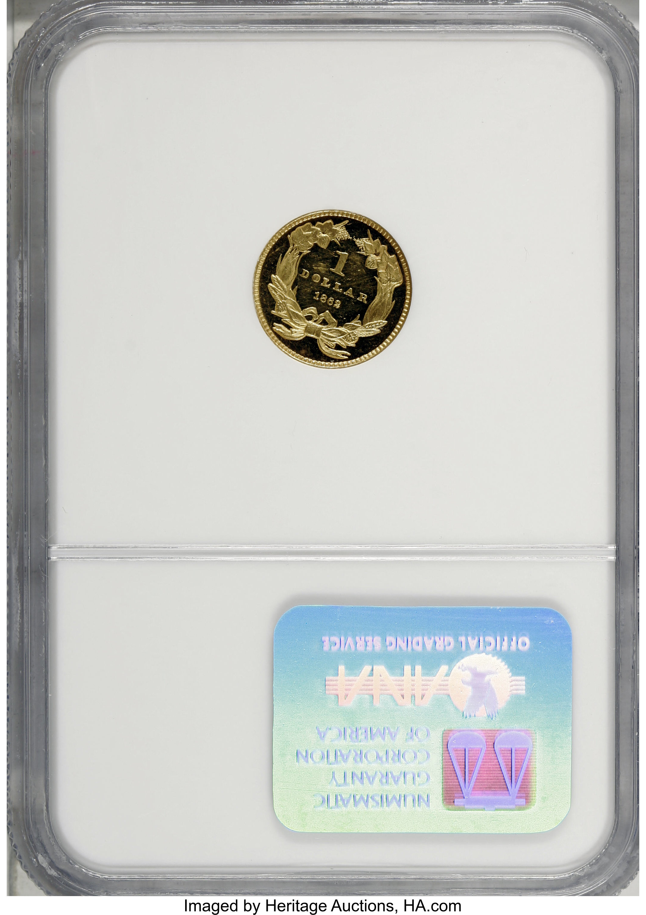 image for: 1862 G$1 PR63 Ultra Cameo NGC....
