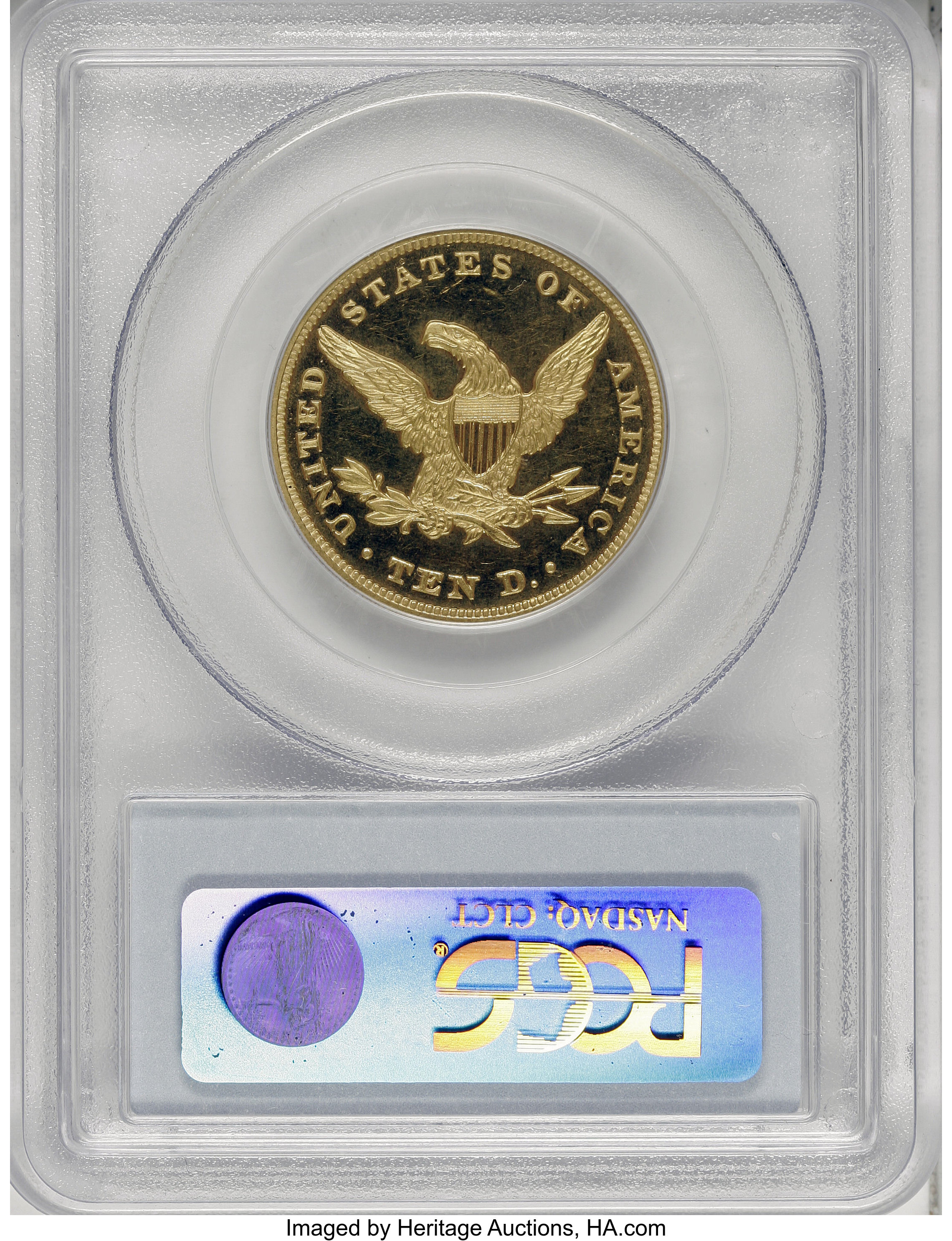 image for: 1864 $10 PR63 Deep Cameo PCGS....