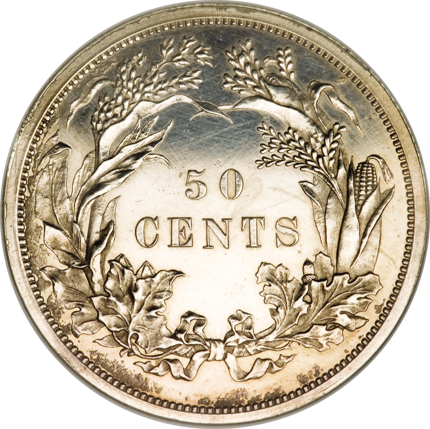 image for: 1859 P50C Half Dollar--Obverse Double Struck, Cleaned--Judd-251, Pollock-290, High R.7, Proof ANACS. Net PR50. ...