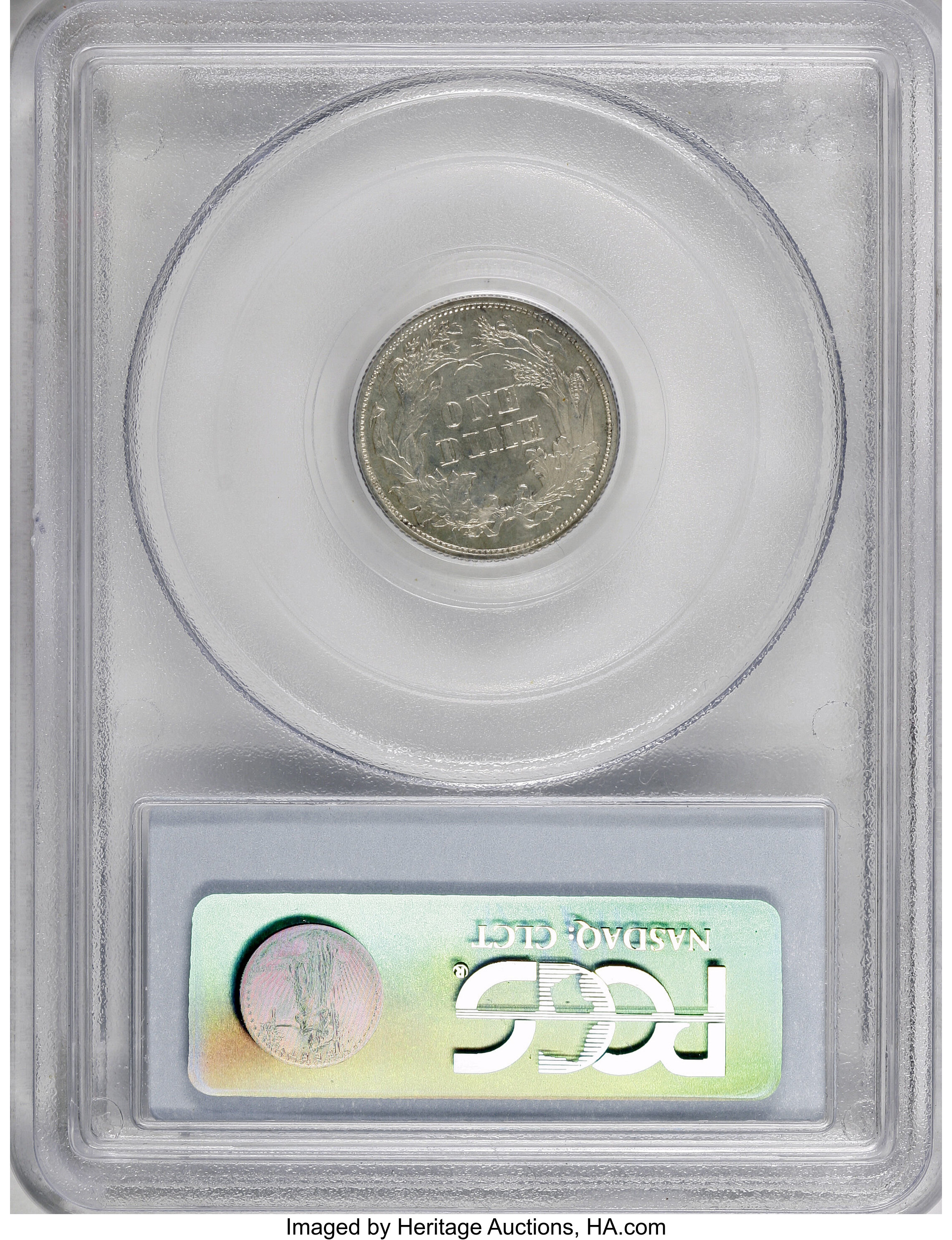 image for: 1870 10C Ten Cents, Judd-831, Pollock-921, High R.6, PR64 PCGS....