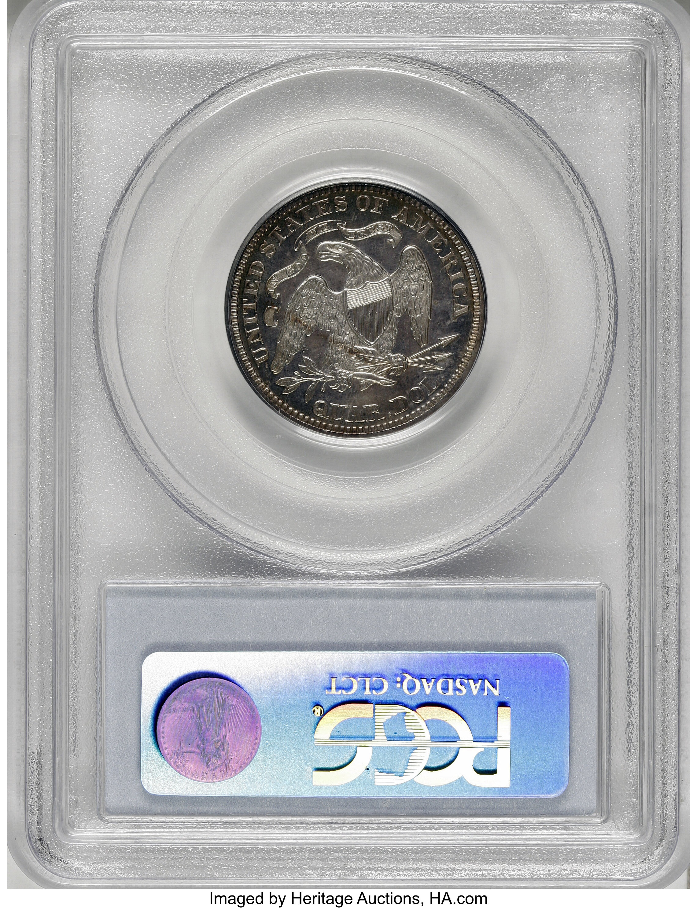 image for: 1870 25C Quarter Dollar, Judd-883, Pollock-981, Low R.7, PR64 PCGS....