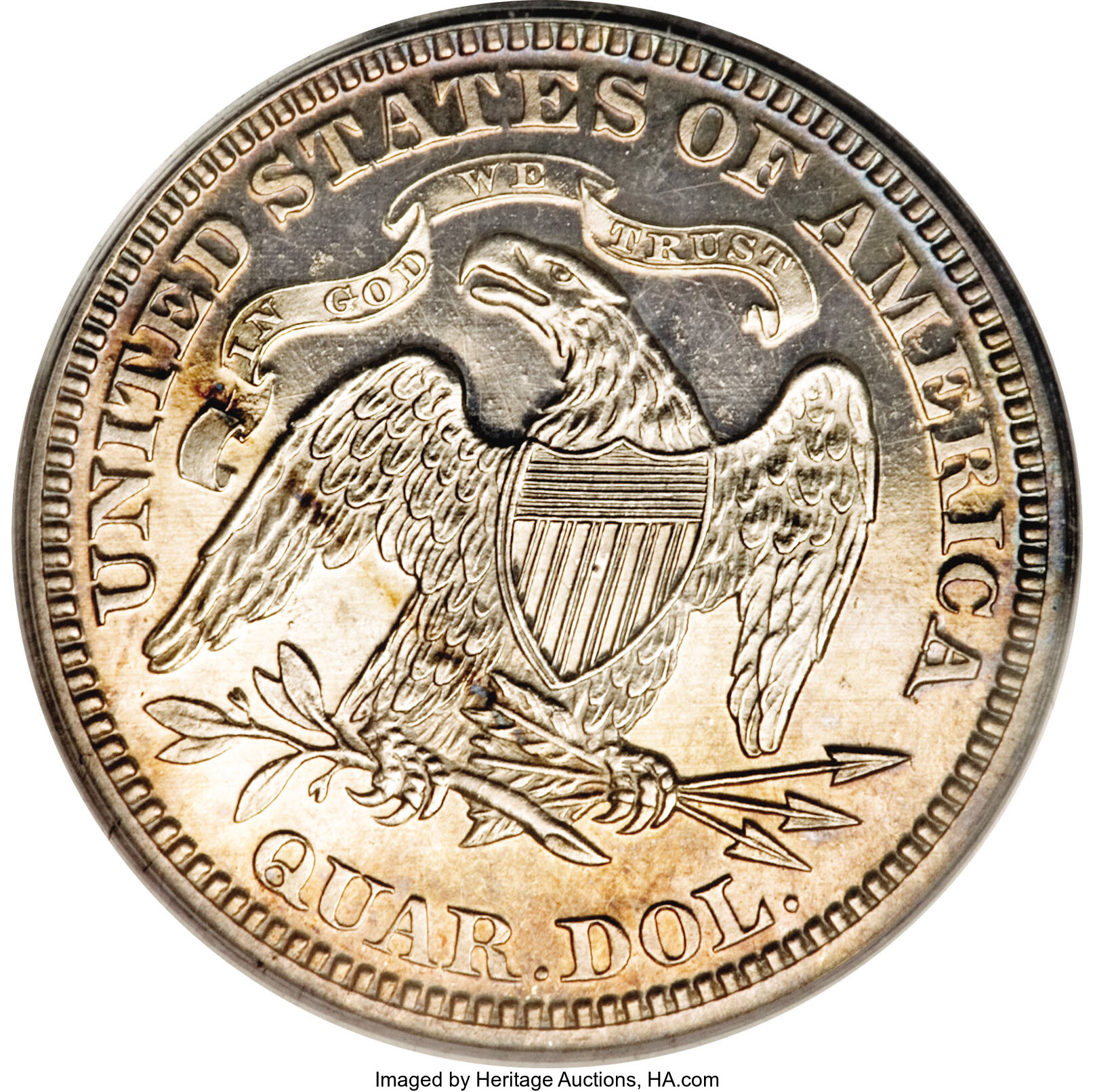 image for: 1870 25C Quarter Dollar, Judd-883, Pollock-981, Low R.7, PR64 PCGS....