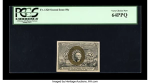 image for: Fr. 1320 50c Second Issue PCGS Very Choice New 64PPQ....