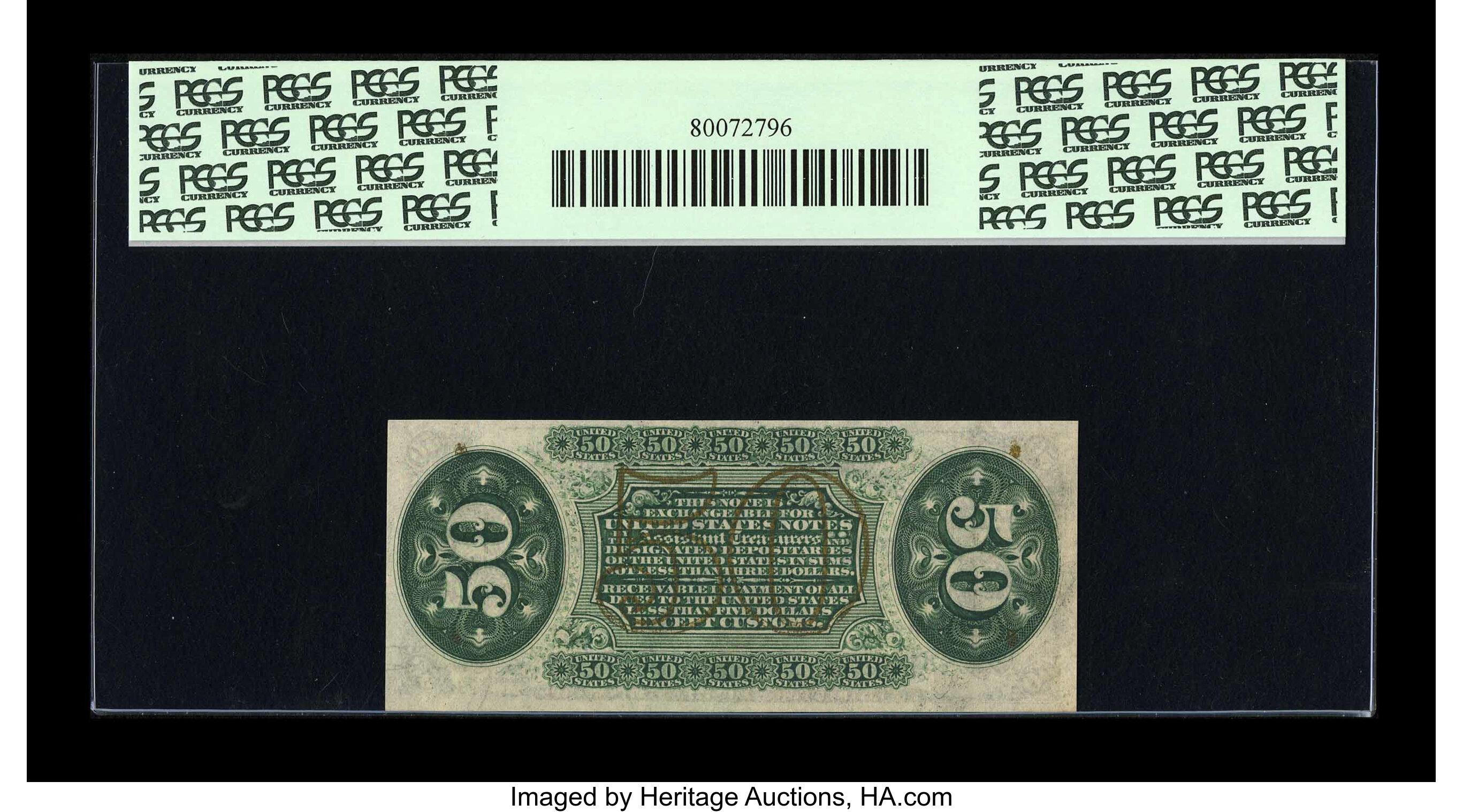 image for: Fr. 1337 50c Third Issue Spinner PCGS Choice New 63....