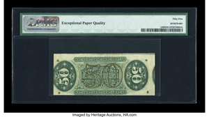 image for: Fr. 1369 50c Third Issue Justice PMG About Uncirculated 55 EPQ....