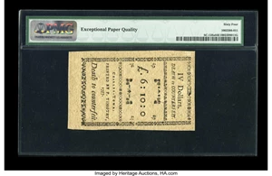 image for: South Carolina December 23, 1776 $4 PMG Choice Uncirculated 64 EPQ Remainder....