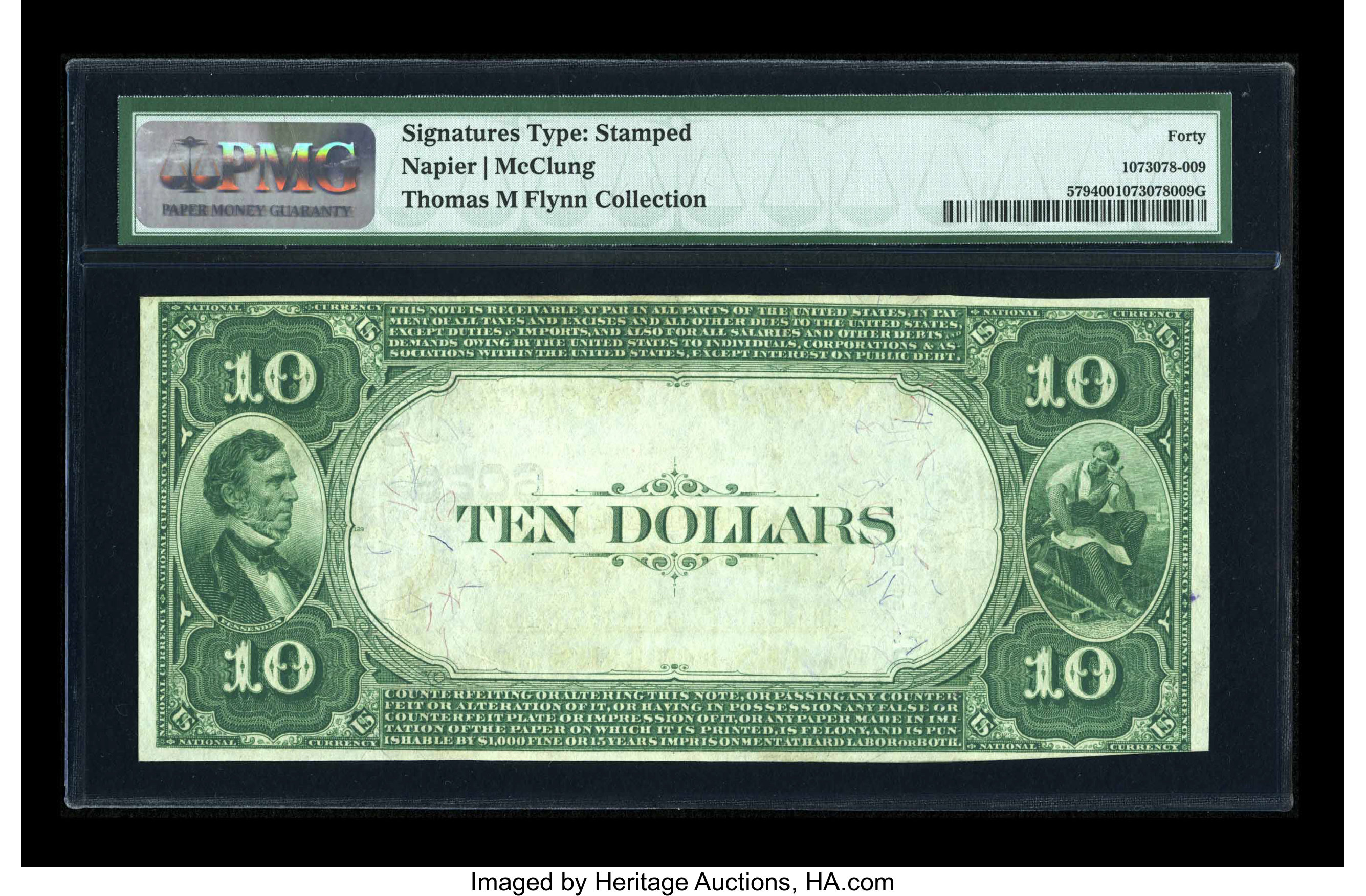 image for: Elizabethtown, KY - $10 1882 Value Back Fr. 579 The First-Hardin NB Ch. # (S)6028...