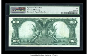 image for: Muskogee, OK - $100 1902 Plain Back Fr. 701 The First NB Ch. # 4385...