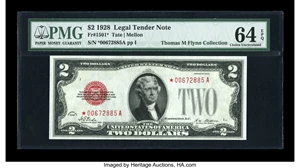 image for: Fr. 1501* $2 1928 Legal Tender Note. PMG Choice Uncirculated 64 EPQ....
