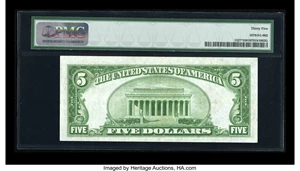 image for: Fr. 1527* $5 1928B Legal Tender Note. PMG Choice Very Fine 35....