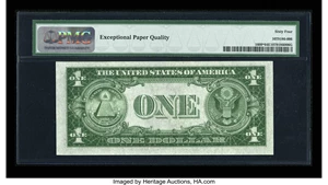 image for: Fr. 1609* $1 1935A R Silver Certificate. PMG Choice Uncirculated 64 EPQ....