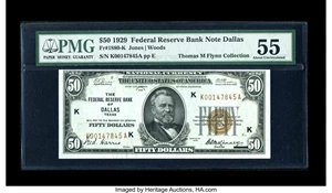 image for: Fr. 1880-K $50 1929 Federal Reserve Bank Note. PMG About Uncirculated 55....