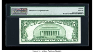 image for: Fr. 1950-C $5 1928 Federal Reserve Note. PMG Choice Uncirculated 64 EPQ....