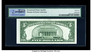 image for: Fr. 1959-G* $5 1934C Wide Federal Reserve Note. PMG Choice Uncirculated 64 EPQ....