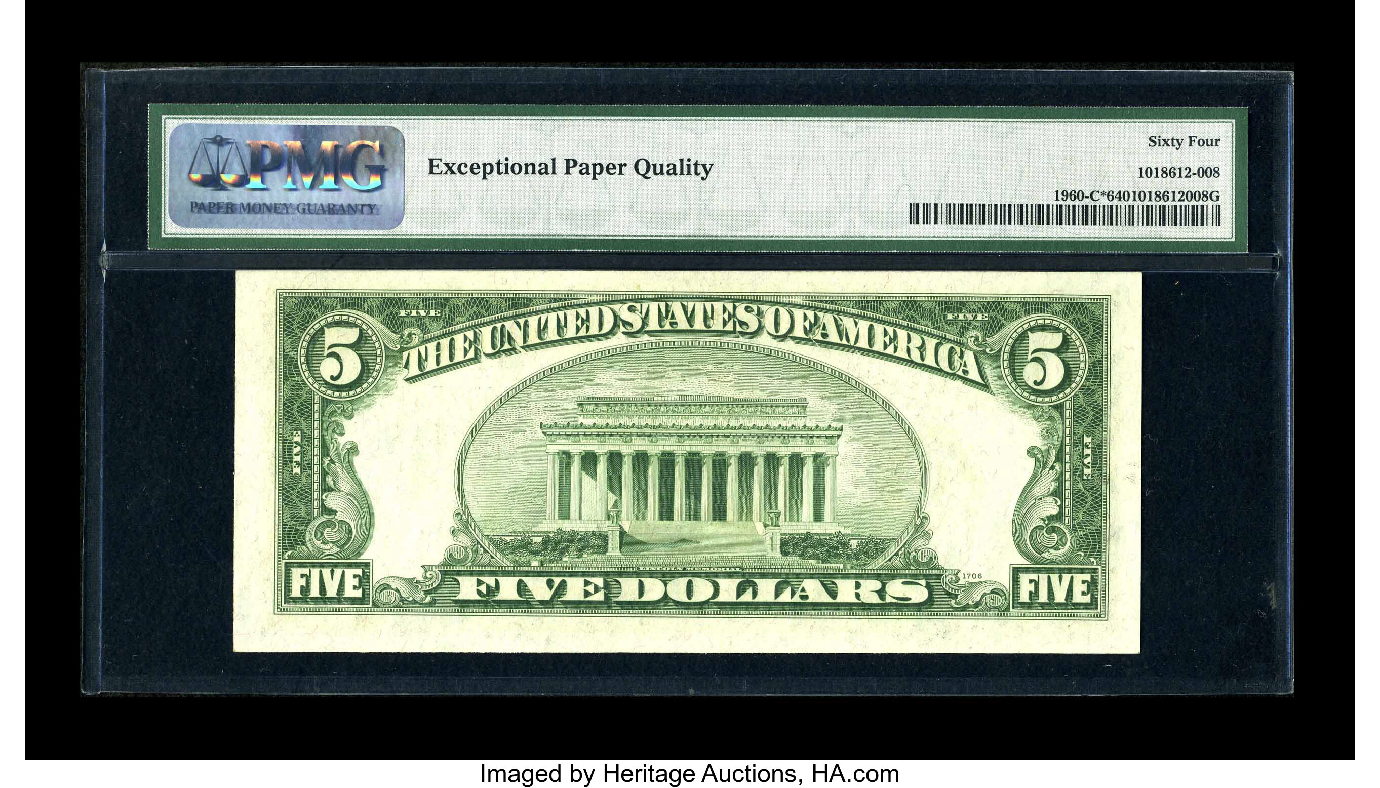 image for: Fr. 1960-C* $5 1934D Federal Reserve Note. PMG Choice Uncirculated 64 EPQ....