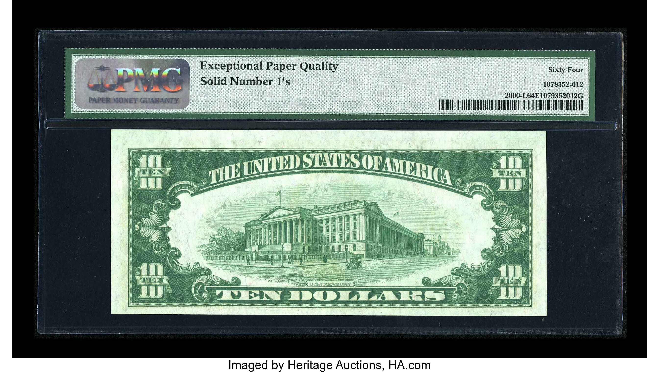 image for: Fr. 2000-L $10 1928 Federal Reserve Note. PMG Choice Uncirculated 64 EPQ....