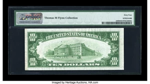 image for: Fr. 2308 $10 1934 North Africa Silver Certificate. PMG Choice Uncirculated 64....