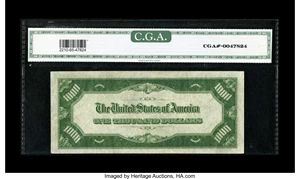 image for: Fr. 2210-D $1000 1928 Federal Reserve Note. CGA Gem Uncirculated 65....