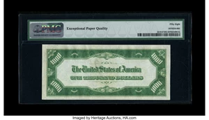 image for: Fr. 2210-F $1000 1928 Federal Reserve Note. PMG Choice About Unc 58 EPQ....