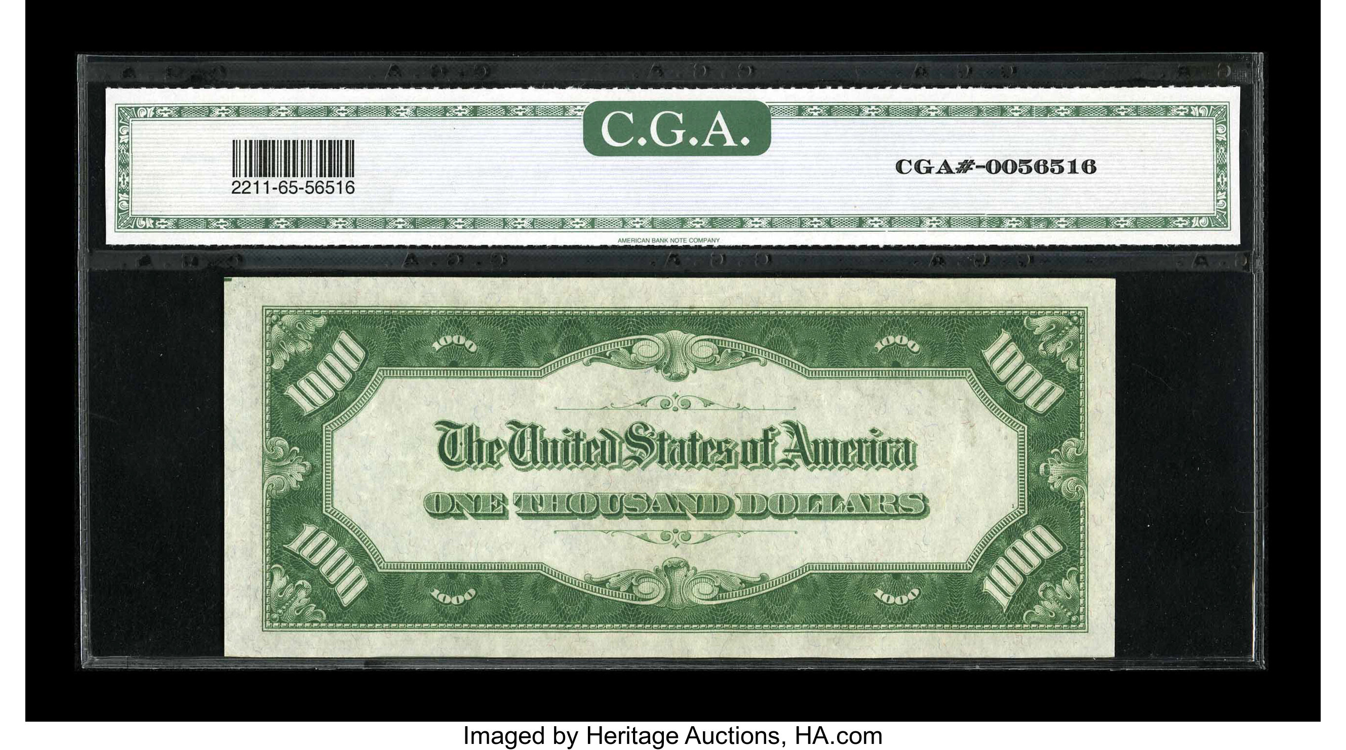 image for: Fr. 2211-E $1000 1934 Federal Reserve Note. CGA Gem Uncirculated 65....
