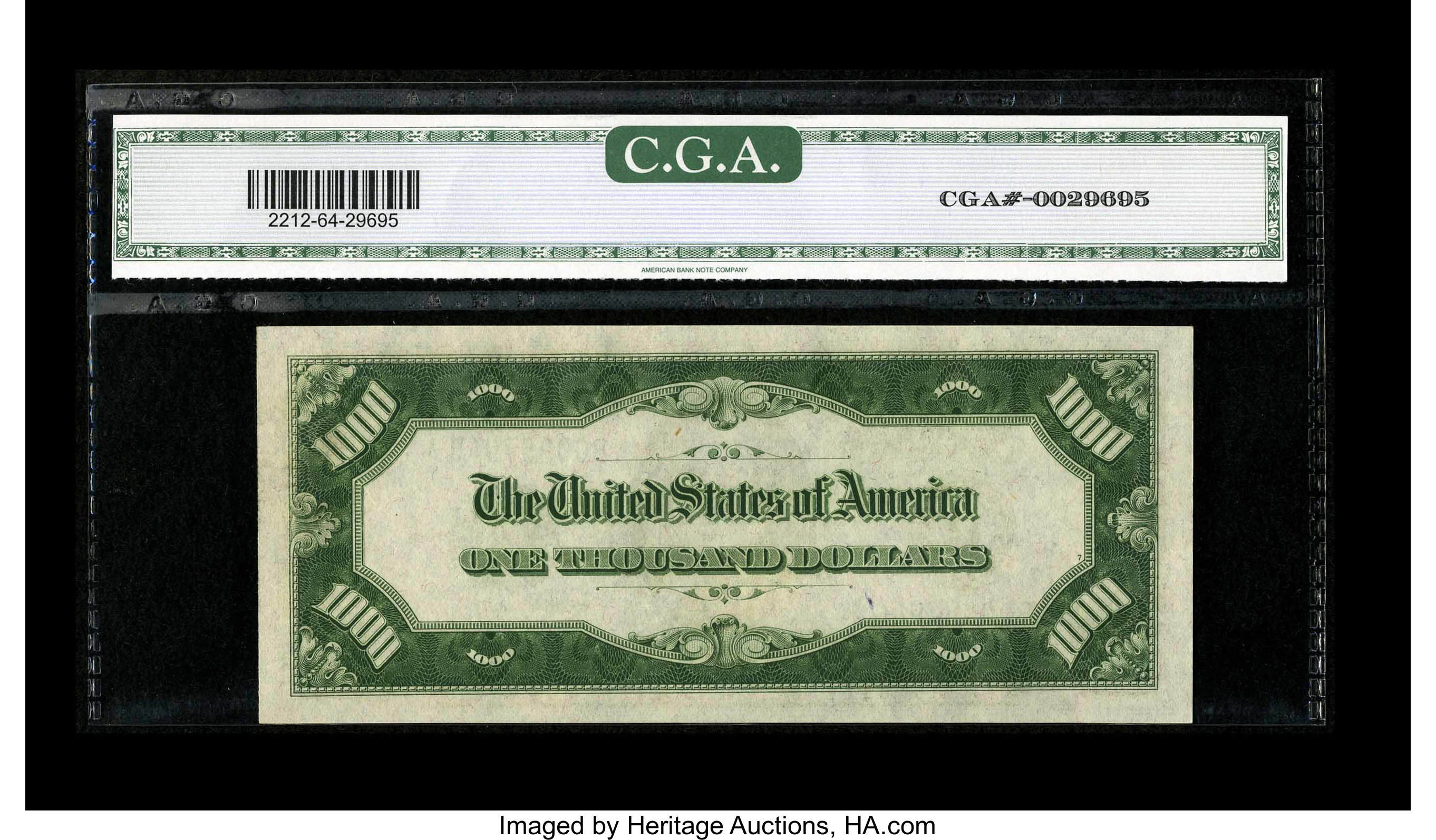 image for: Fr. 2212-B $1000 1934A Federal Reserve Note. CGA Choice Uncirculated 64....