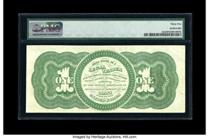 image for: Fr. 16a $1 1862 Legal Tender PMG Choice Very Fine 35....