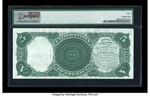 image for: Fr. 89 $5 1907 Legal Tender PMG Extremely Fine 40....