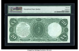 image for: Fr. 142 $20 1880 Legal Tender PMG Gem Uncirculated 65 EPQ....