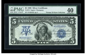 image for: Fr. 276 $5 1899 Silver Certificate PMG Extremely Fine 40....