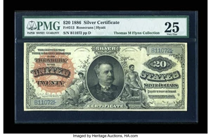 image for: Fr. 313 $20 1886 Silver Certificate PMG Very Fine 25....