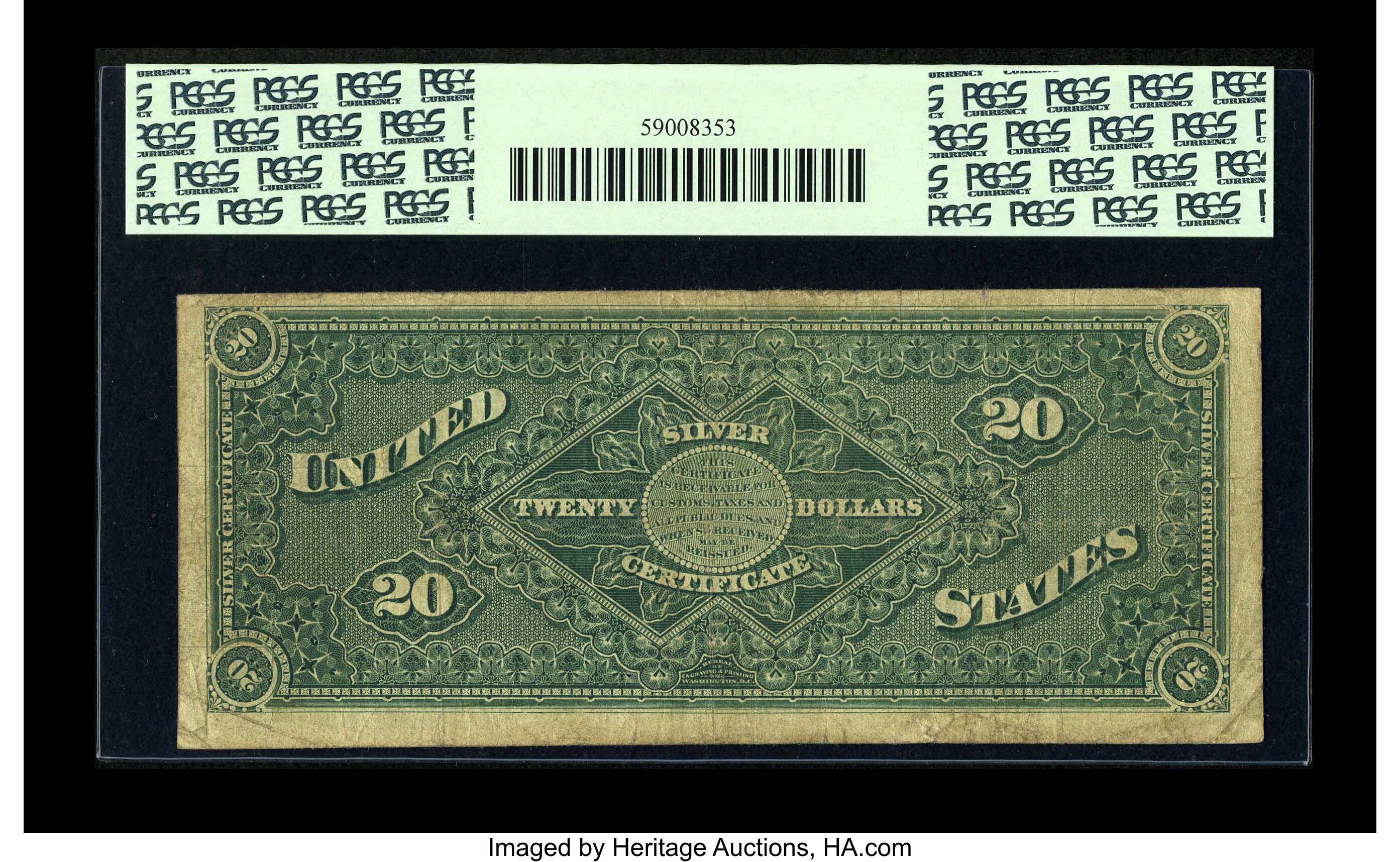image for: Fr. 315 $20 1886 Silver Certificate PCGS Fine 12....