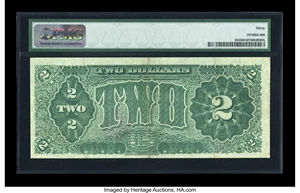image for: Fr. 355 $2 1890 Treasury Note PMG Very Fine 30....