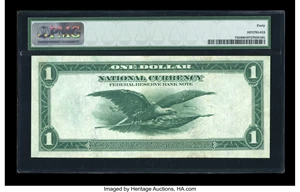 image for: Fr. 745 $1 1918 Federal Reserve Bank Note PMG Extremely Fine 40....