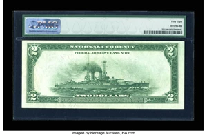 image for: Fr. 751 $2 1918 Federal Reserve Bank Note PMG Choice About Unc 58....