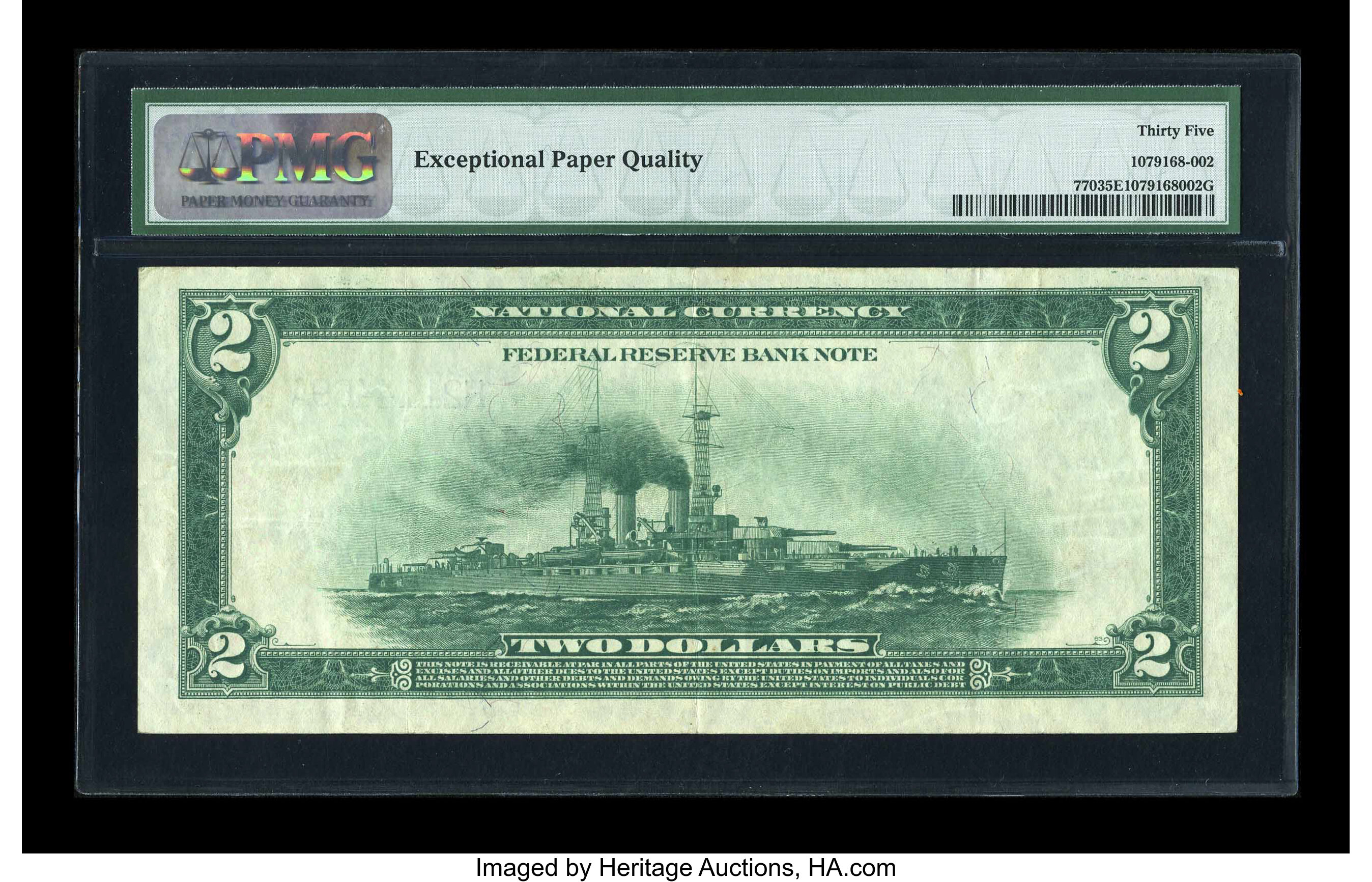 image for: Fr. 770 $2 1918 Federal Reserve Bank Note PMG Choice Very Fine 35 EPQ....