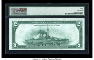 image for: Fr. 775 $2 1918 Federal Reserve Bank Note PMG Extremely Fine 40....