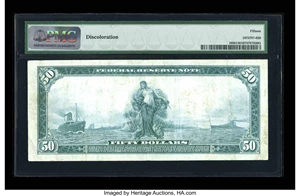 image for: Fr. 1056 $50 1914 Federal Reserve Note PMG Choice Fine 15....