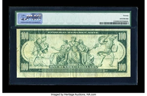 image for: Fr. 1124 $100 1914 Federal Reserve Note PMG Very Fine 20....