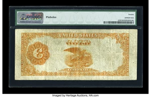 image for: Fr. 1210 $100 1882 Gold Certificate PMG Fine 12....