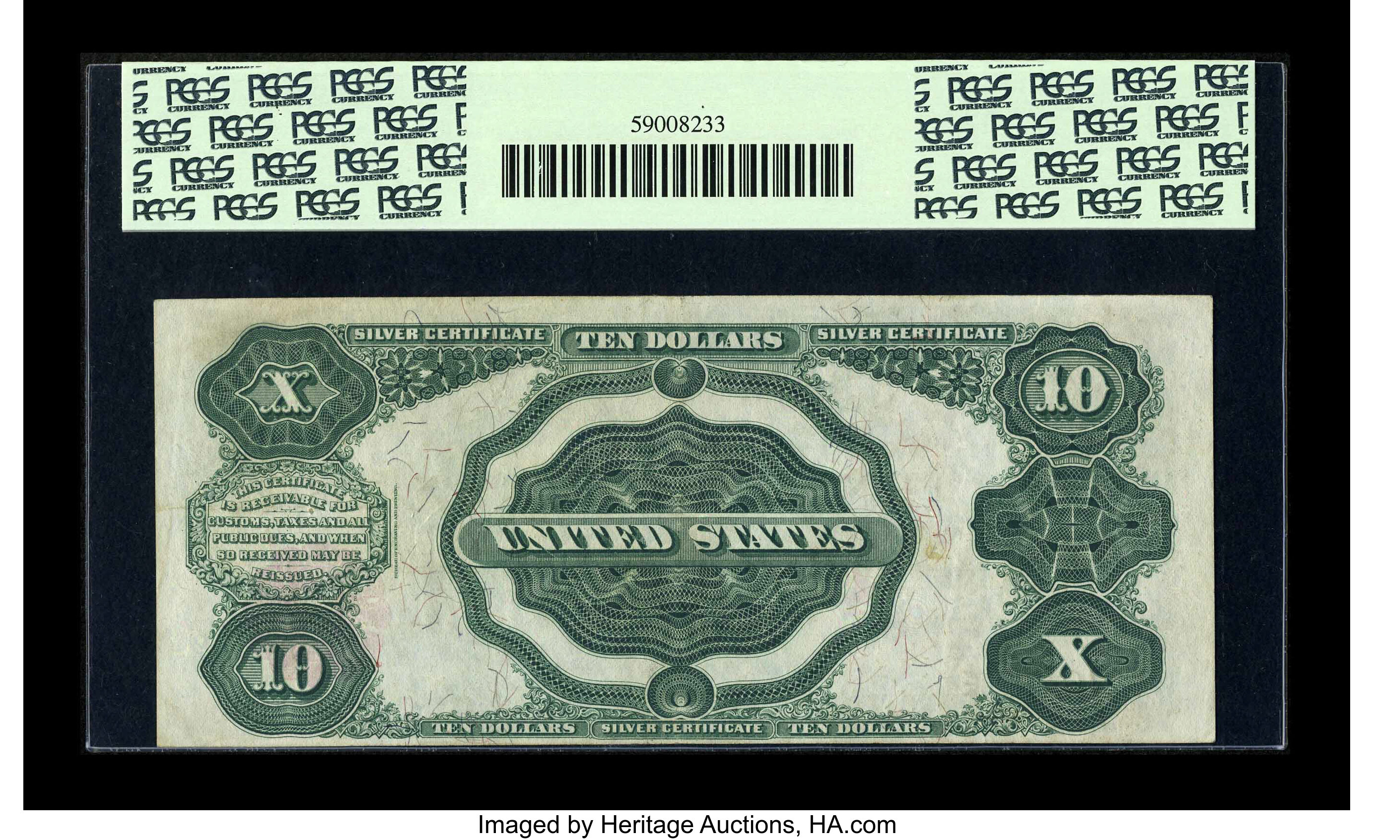 image for: Fr. 298 $10 1891 Silver Certificate PCGS Extremely Fine 45PPQ....
