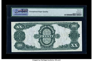 image for: Fr. 320 $20 1891 Silver Certificate PMG Gem Uncirculated 65 EPQ....