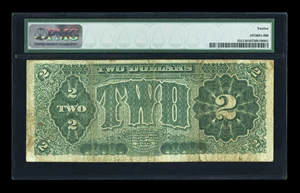 image for: Fr. 355 $2 1890 Treasury Note PMG Fine 12....